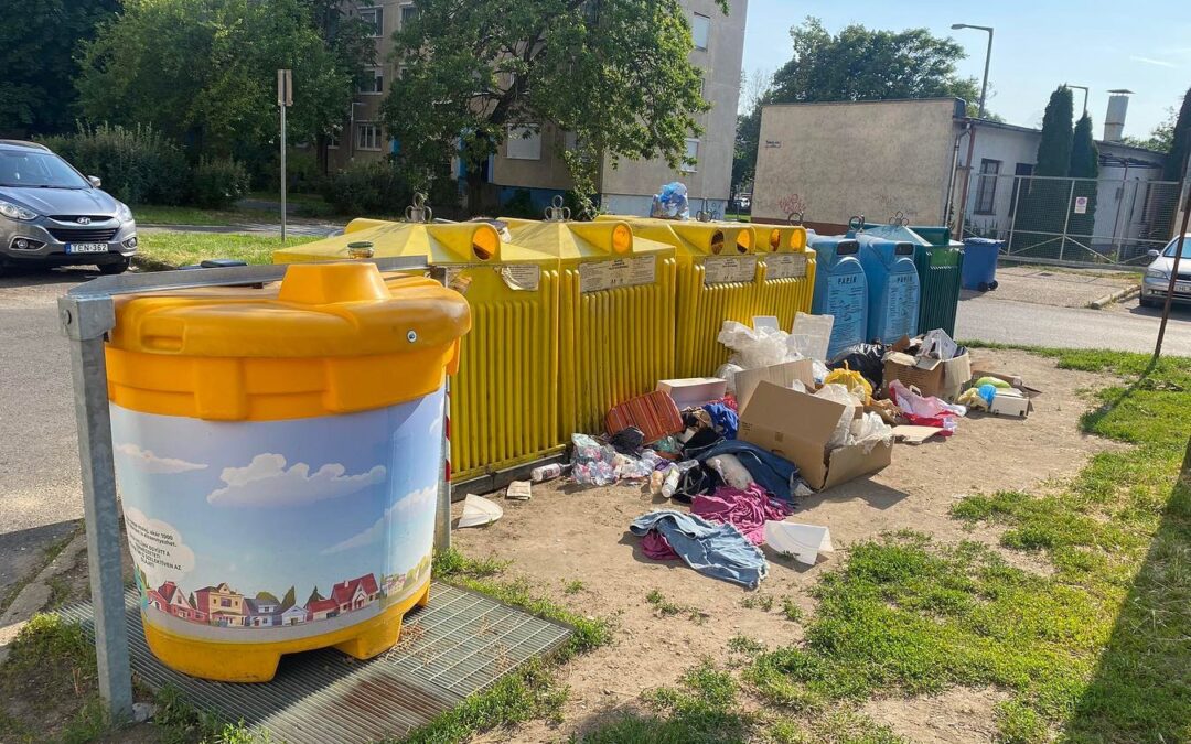 Fines are expected for improper waste dumping at the Debrecen recycling islands
