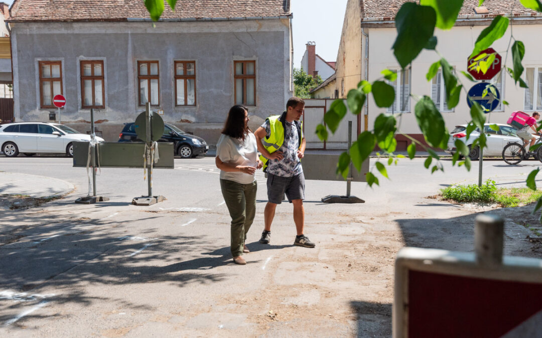 Large-scale road repairs of Tóth Árpád Street in Debrecen have begun