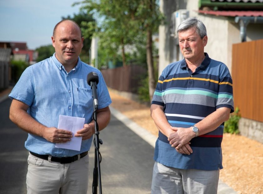 Phase I road works on Mészöly Géza street completed