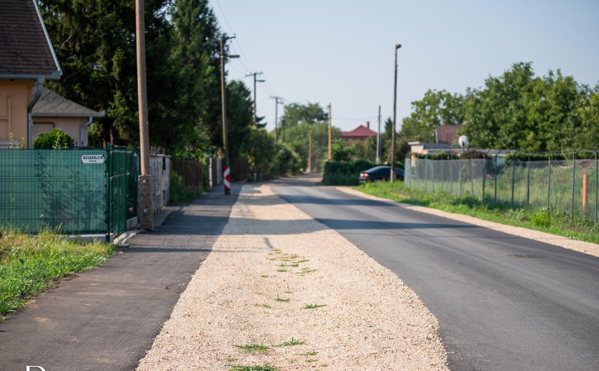 The first phase of the road construction on Basahalom has been completed