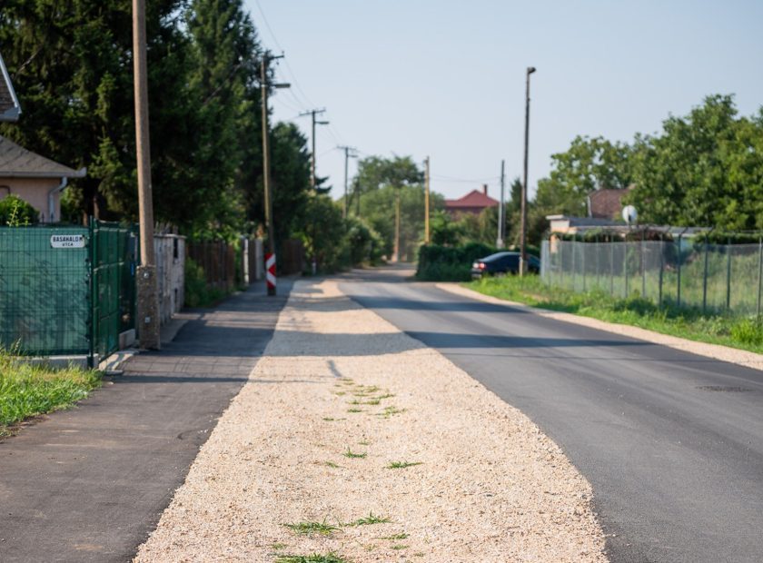 The first phase of the road construction on Basahalom has been completed