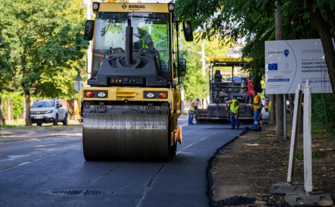 The large-area asphalting works on Nagyerdei Körút have been finished