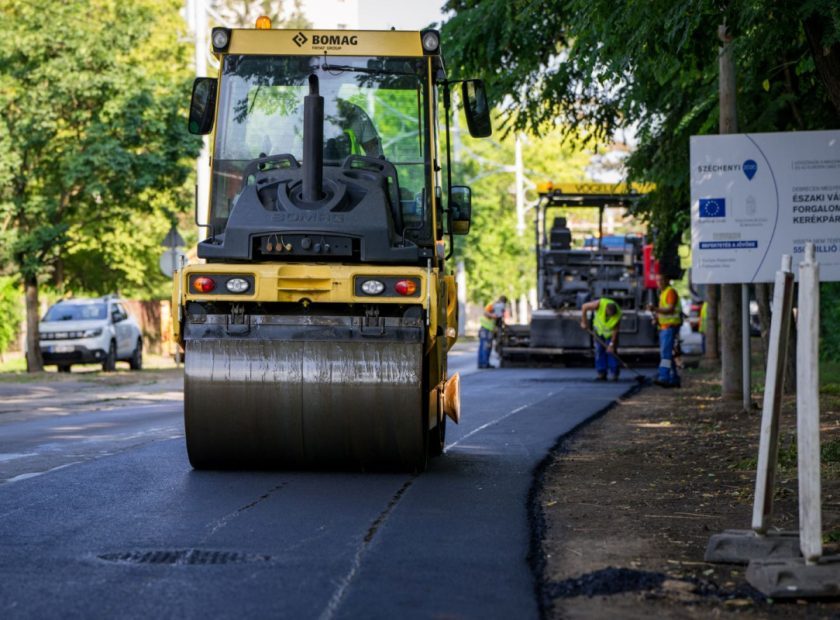 The large-area asphalting works on Nagyerdei Körút have been finished