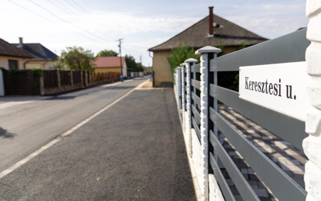 Road construction on Keresztesi Street completed