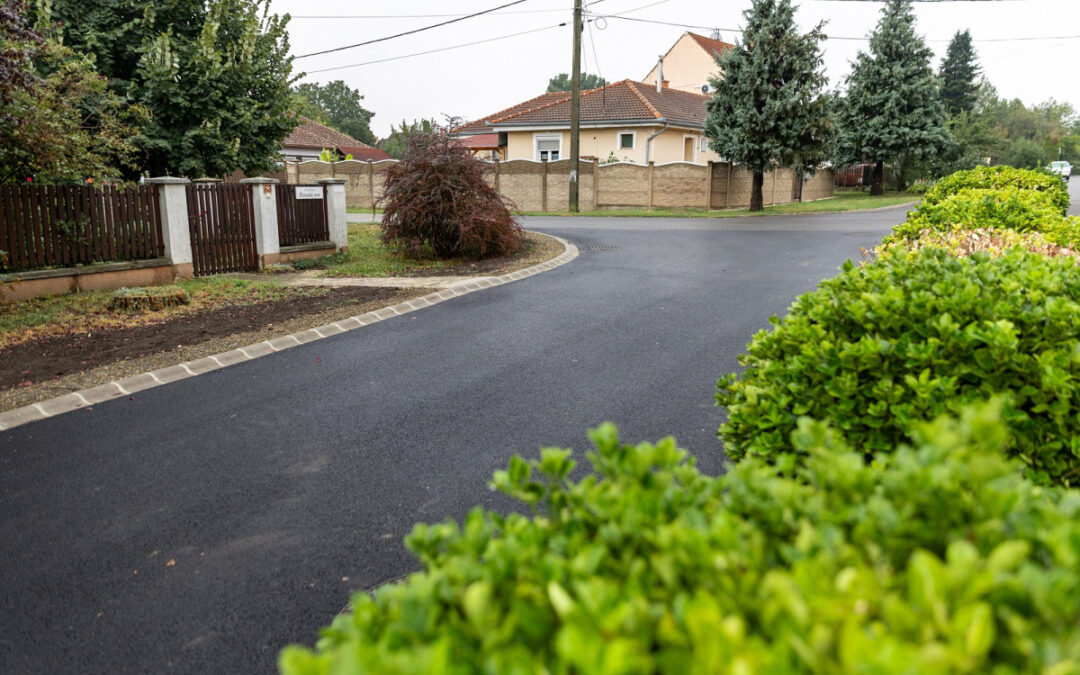 Road works on Északi sor – Vashámor streets completed