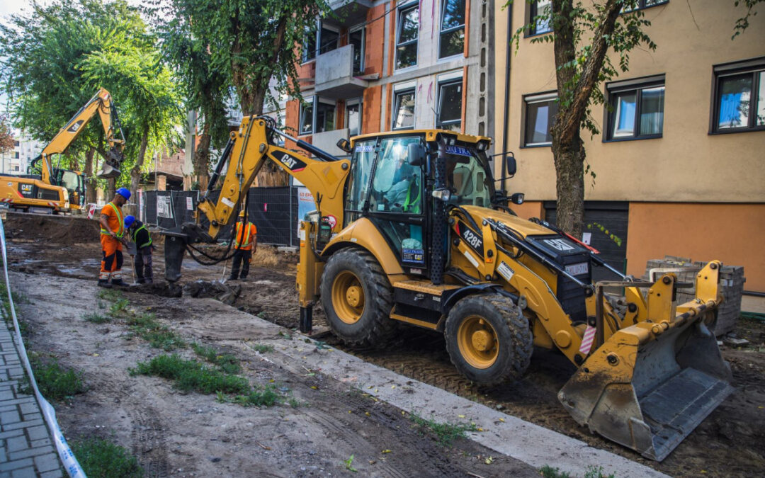 The road works on Barna Street have started