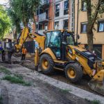The road works on Barna Street have started