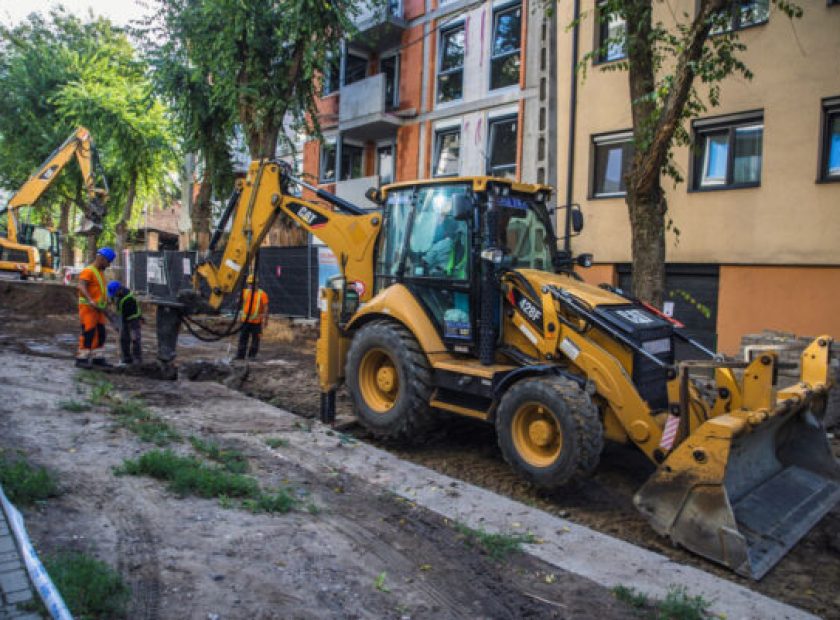 The road works on Barna Street have started_Debrecen_Hungary