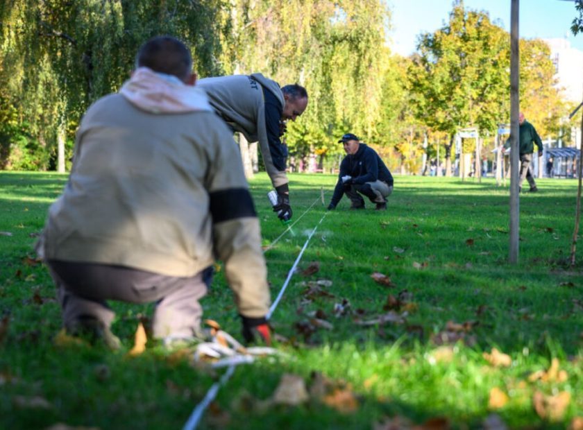 Construction of the dog park on Lehel Square begins_Debrecen_Hungary