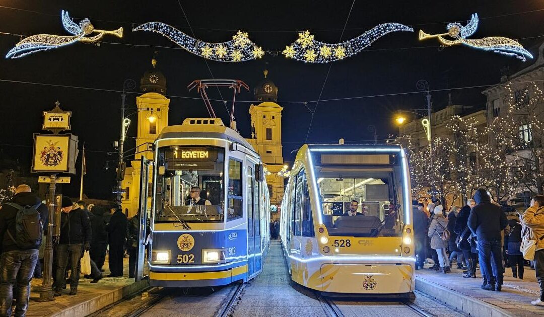 Tram services in Debrecen during the Advent celebrations