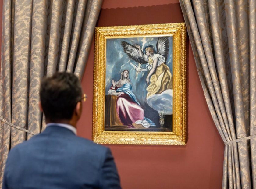 El-Greco-painting-Annunciation-arrived-at-the-Deri-Museum-Hungary-1024×684