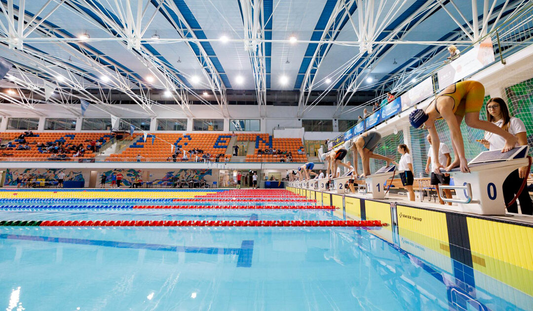 More than four hundred young swimmers will jump into the pool