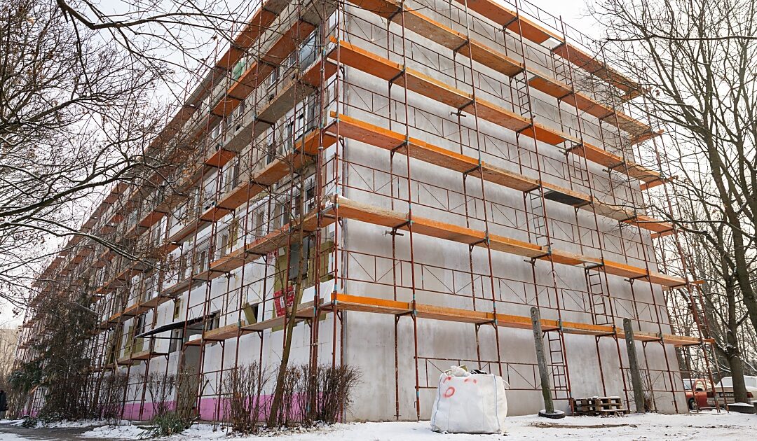 Renovations of prefabricated houses are taking place across the city