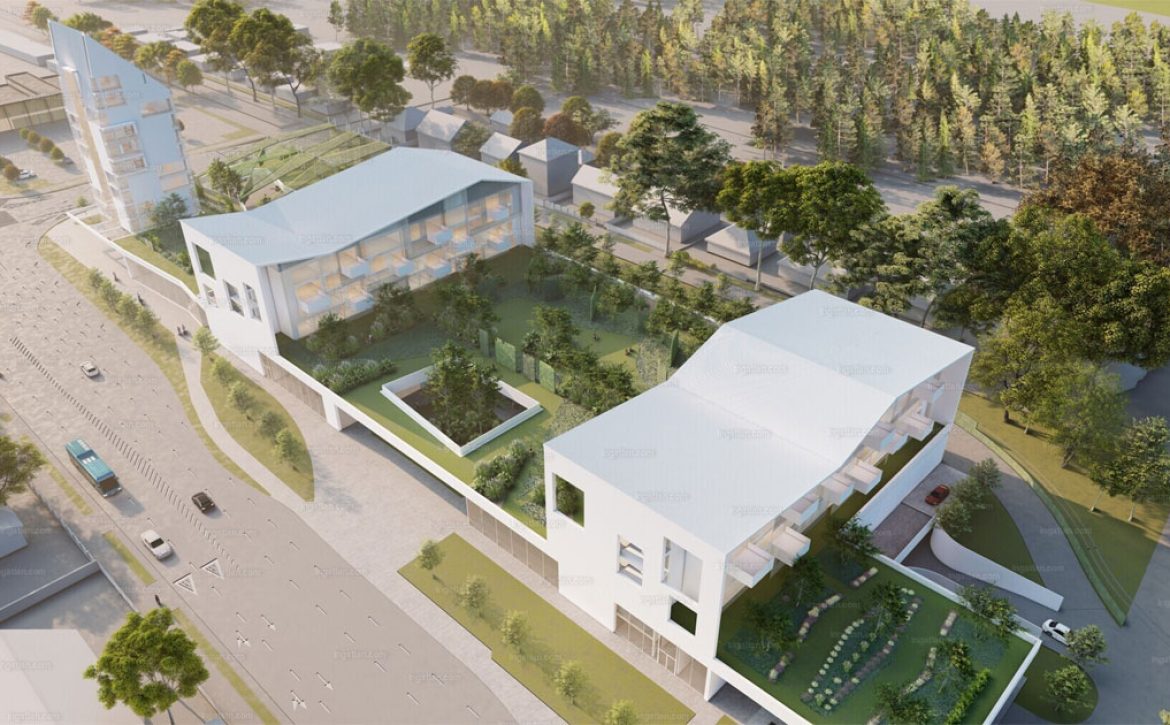 Multifunctional building complex to be built on Faraktár Street_Debrecen_Hungary