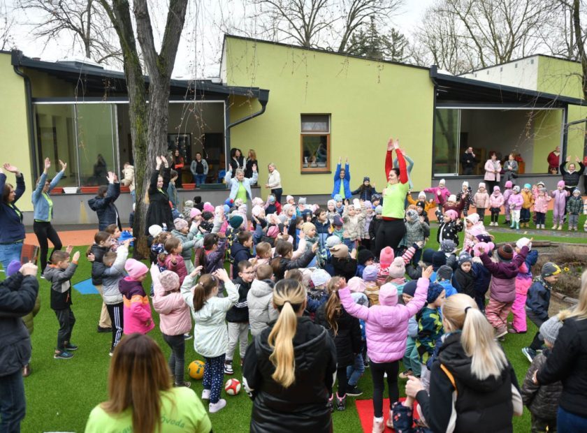 A sports yard for developing movement was inaugurated at the Nagyerdei Kindergarten