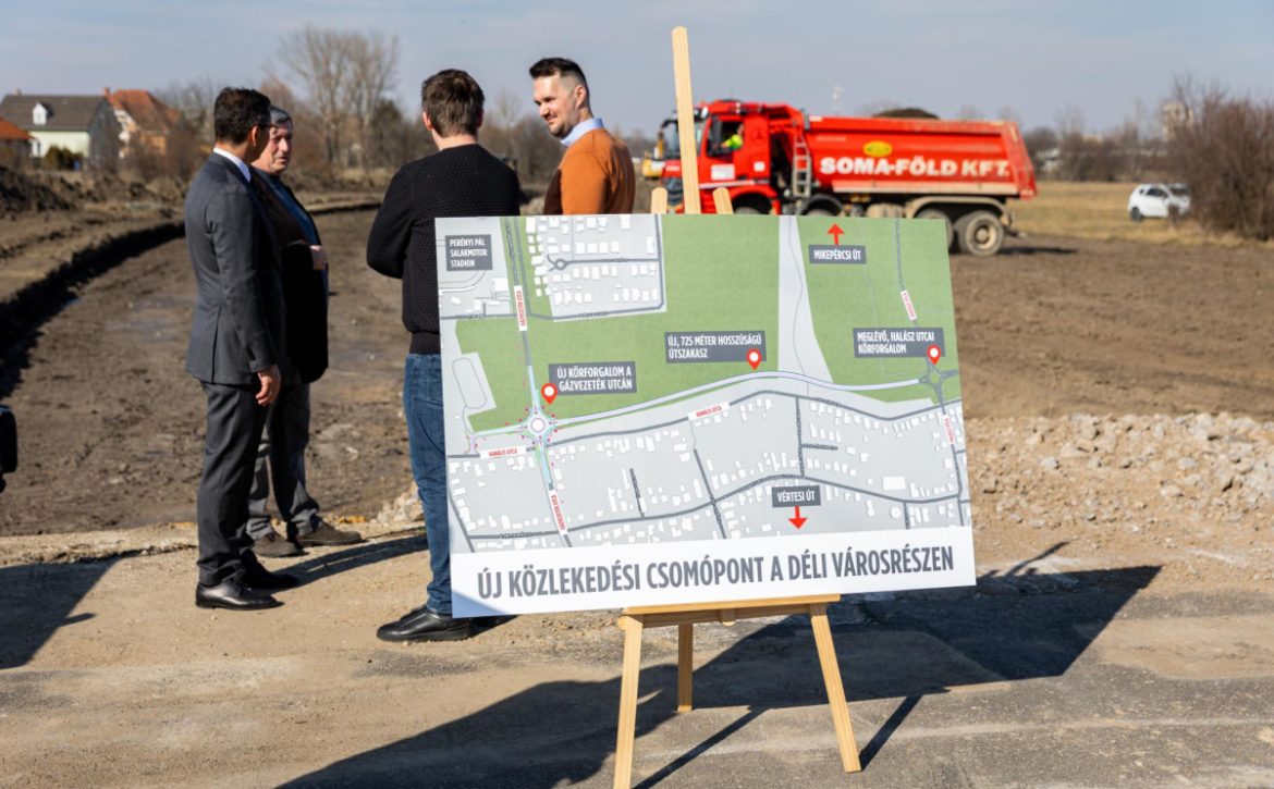 Construction of the manorial road in the southern part of the city has begun_Debrecen_Hungary
