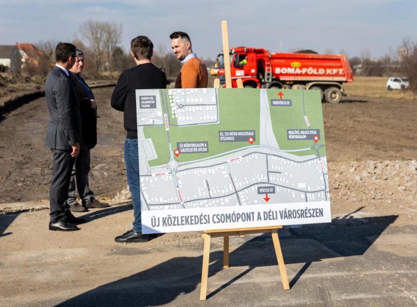 Construction of the manorial road in the southern part of the city has begun_Debrecen_Hungary