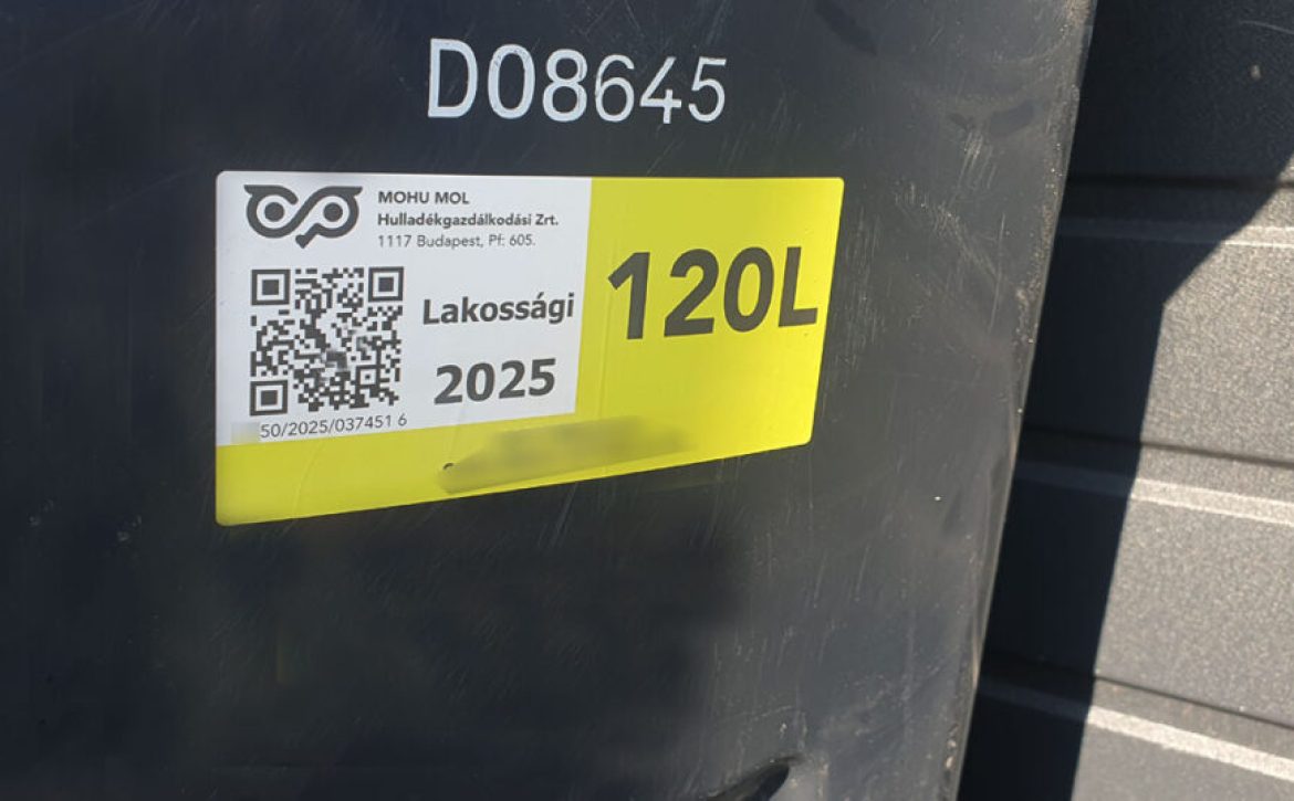 Garbage will only be collected if a sticker is on the bin