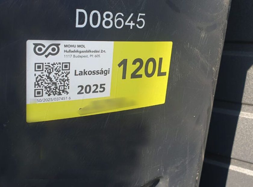 Garbage will only be collected if a sticker is on the bin