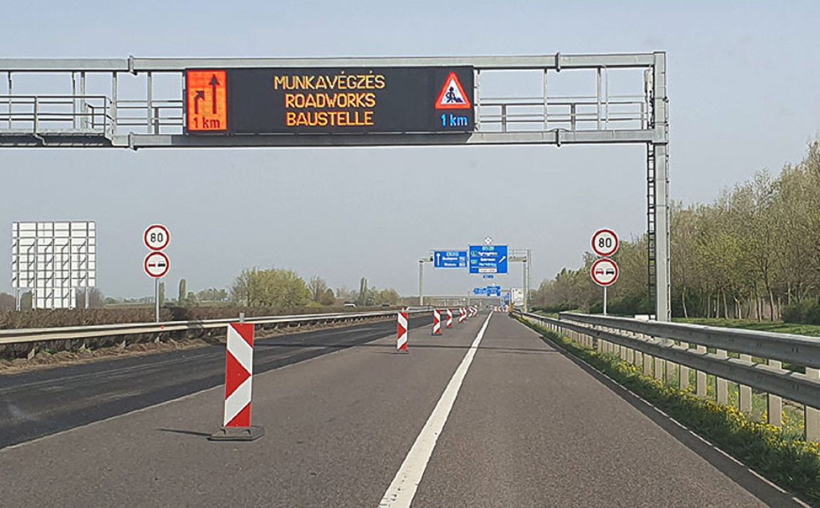 Renovation continues- serious restrictions on the highway in the Debrecen area