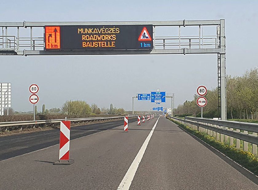 Renovation continues- serious restrictions on the highway in the Debrecen area