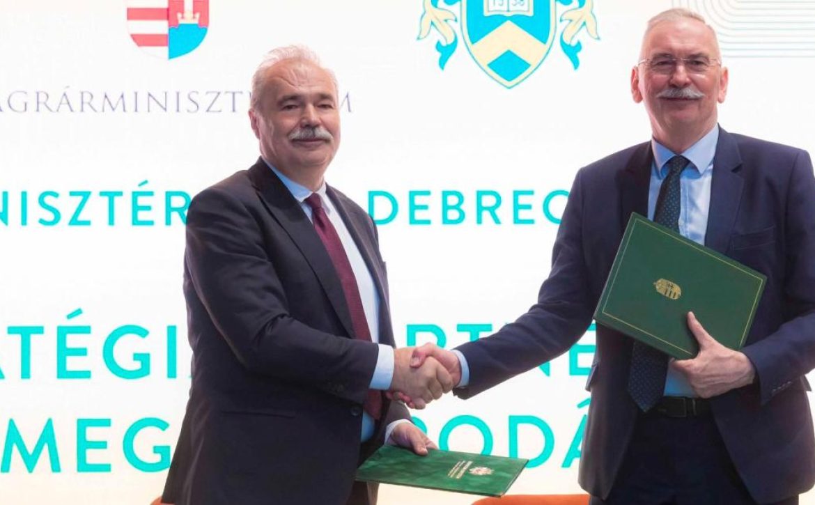 Strategic cooperation agreement between the Ministry of Agriculture and the University of Debrecen