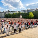 "Move, Debrecen!" Flashmob event was held for the third time in front of the Great Church