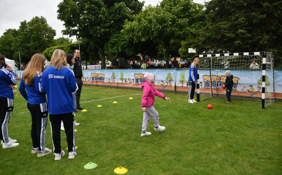 Children were able to try out 20 sports at The World is Whole with You! Sports Day