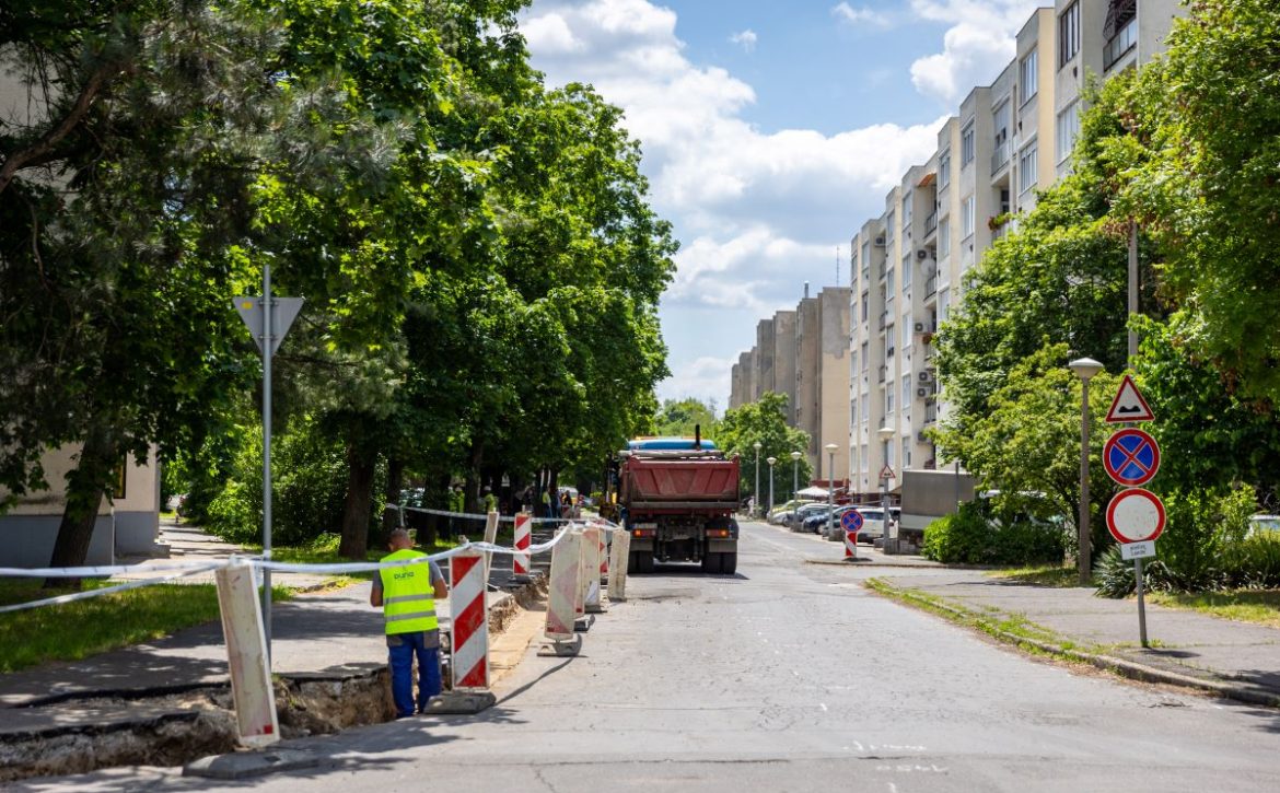 Large-scale road renovations continue in Debrecen- a section of Zöld Street will be renovated