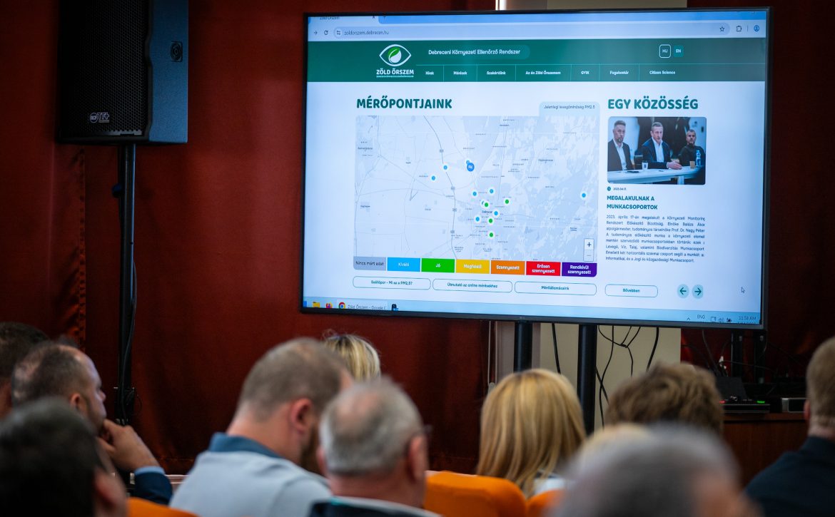 The environmental monitoring system was launched in Debrecen