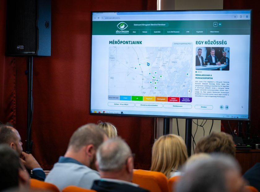 The environmental monitoring system was launched in Debrecen