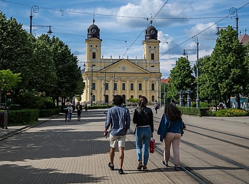 There were a lot of foreign tourists in Debrecen last week