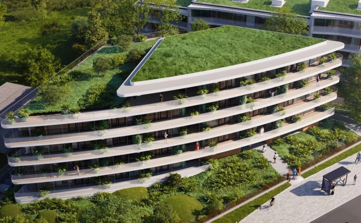 One of the most beautiful apartment buildings in Debrecen is being built near the university