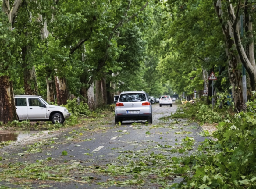 Municipal assistance for the removal of green waste generated as a result of the storm