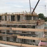 The construction of the 550-apartment complex in Debrecen is progressing very quickly