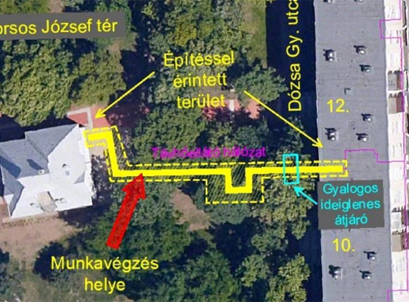 District heating pipeline renovations in Debrecen