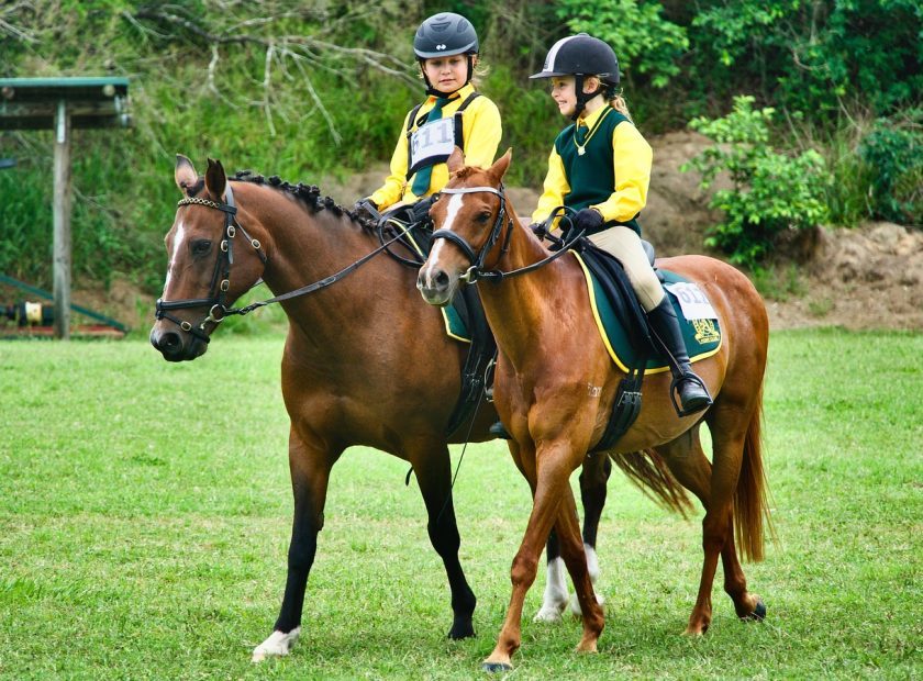 Horse riding kids