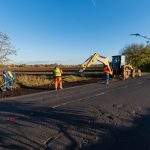 Large-scale asphalting works have begun on Határ Road