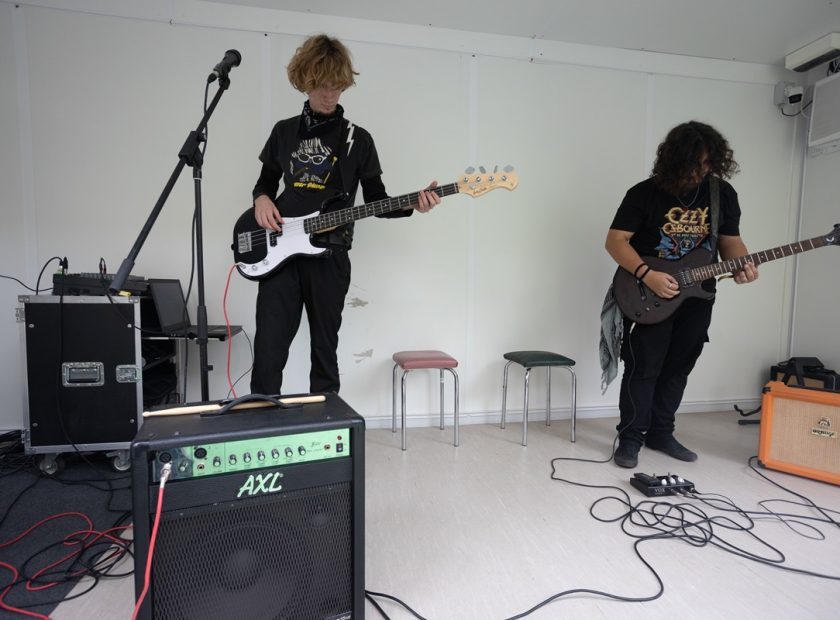 Music comes alive in a studio container
