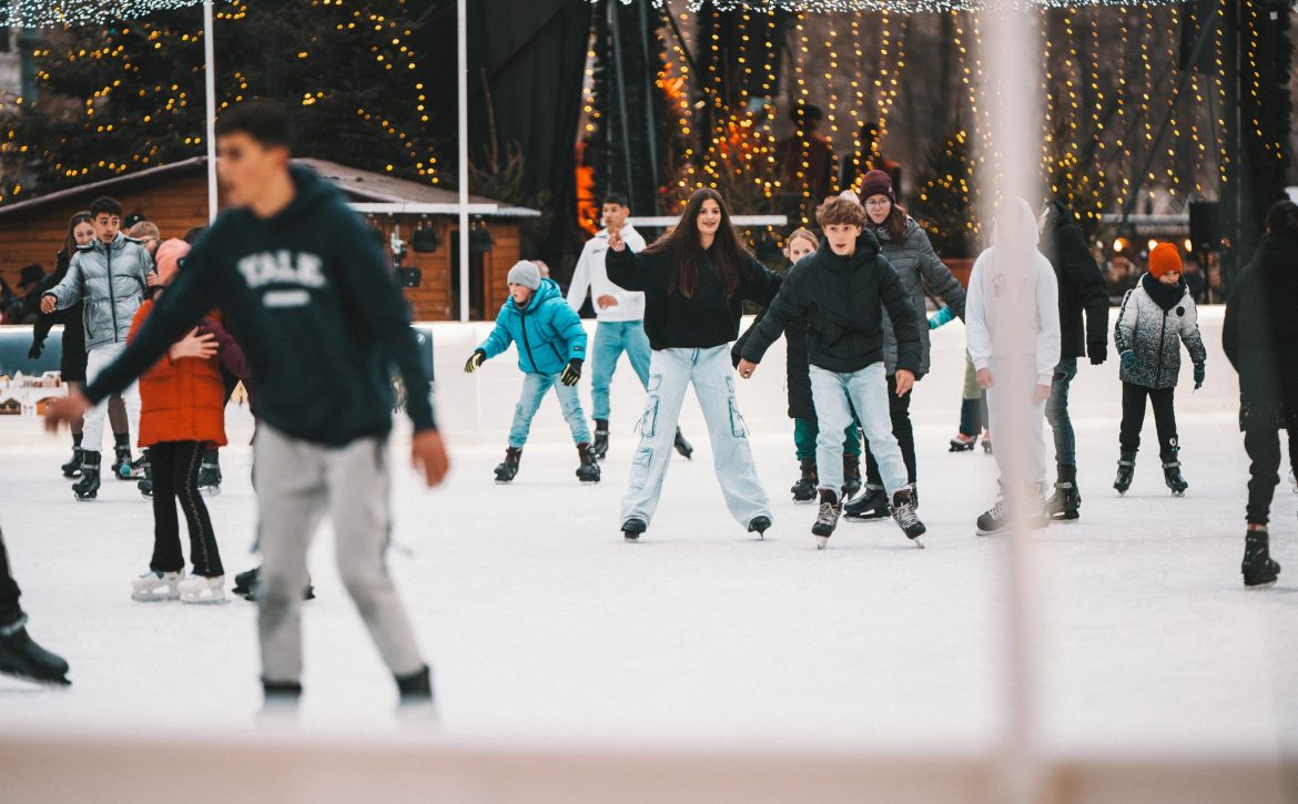 The ice rink is already being built in Debrecen’s main square