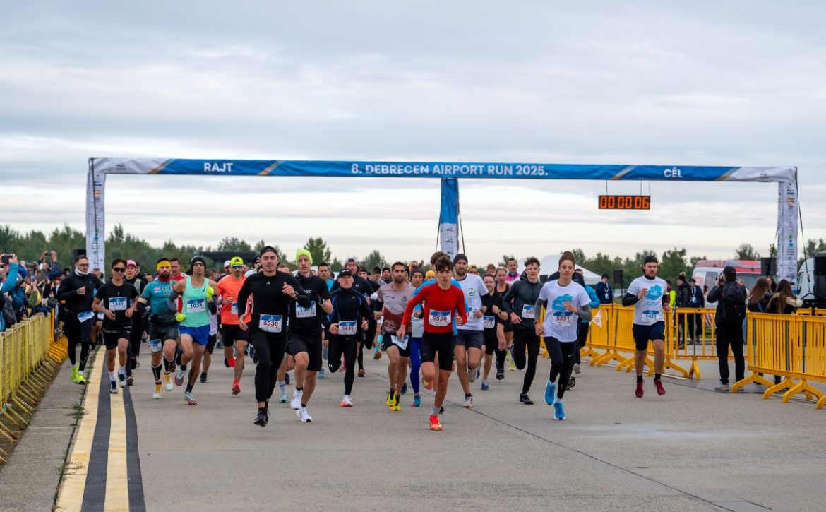 Thousands of Debrecen residents ran where planes usually take off