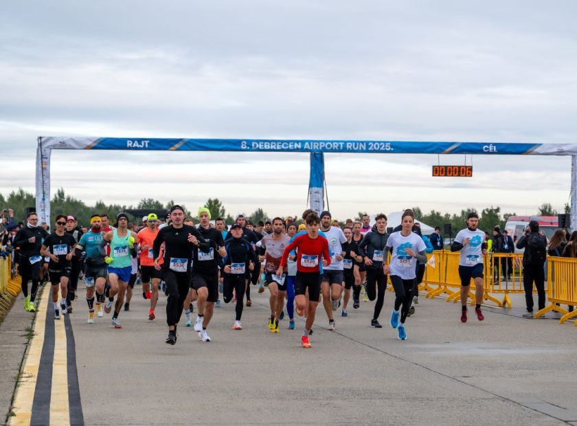 Thousands of Debrecen residents ran where planes usually take off