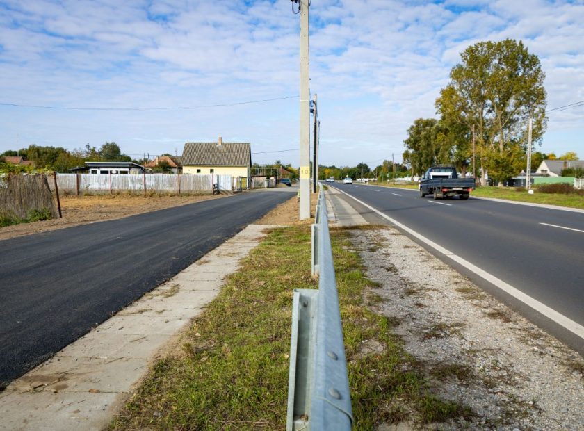 Traffic on Külső Vámospércsi Road has become safer