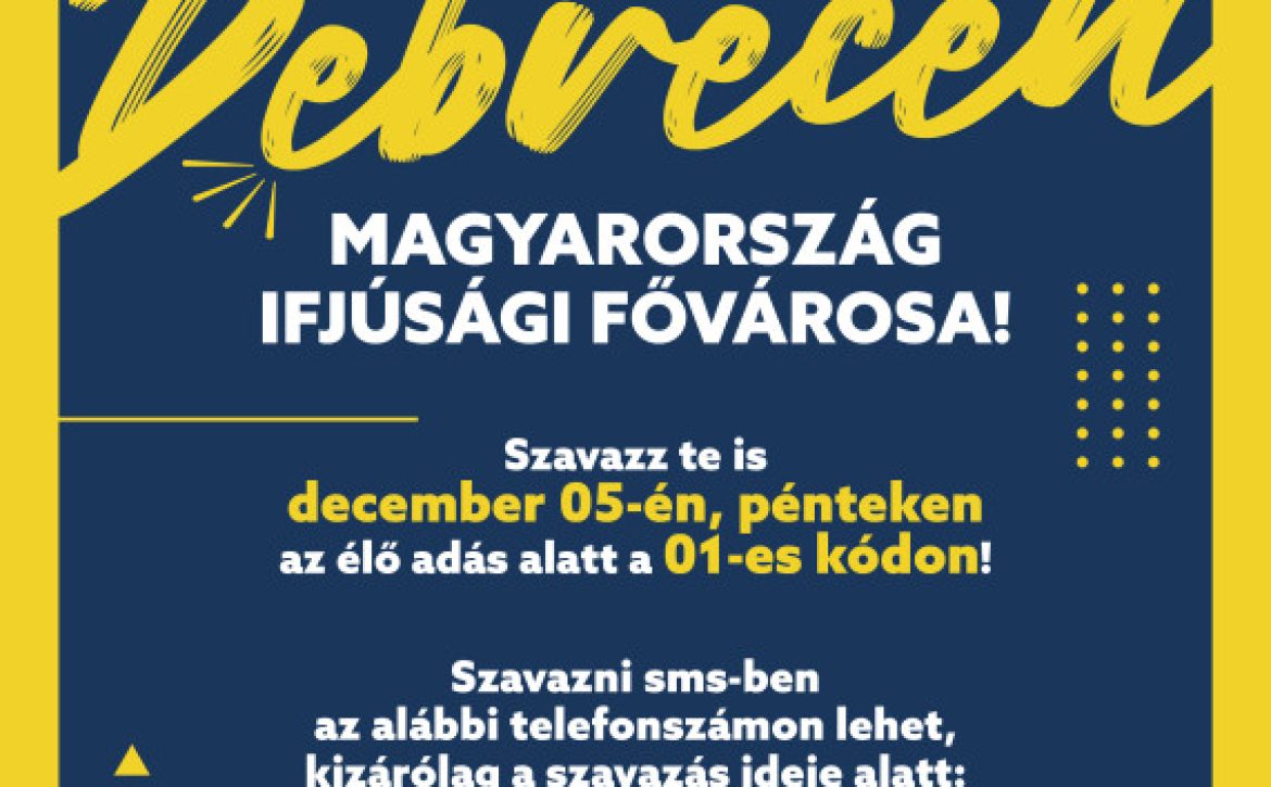 Debrecen applies for Hungary’s Youth Capital in 2026 title