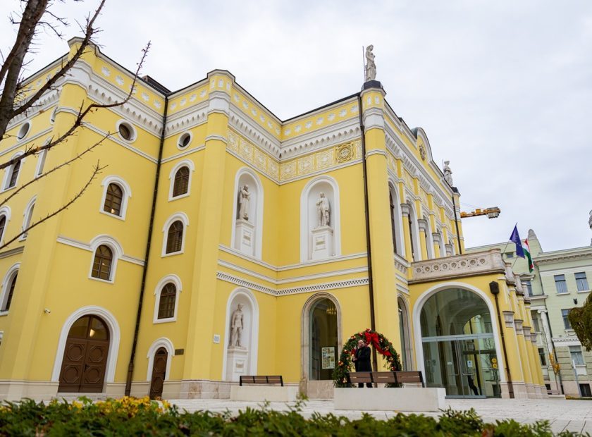 The Csokonai National Theater building is an Award-winning Architectural Masterpiece