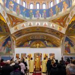 The bell and interior murals of the Holy Trinity Greek Catholic Church in Tócóskert were blessed