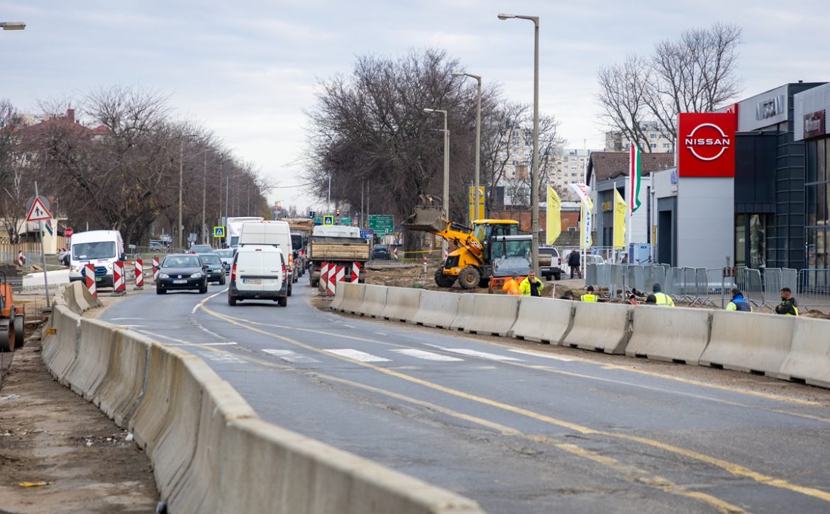 The development of Csigekert-Szabó Lőrinc Street junction is expected to be completed by next spring