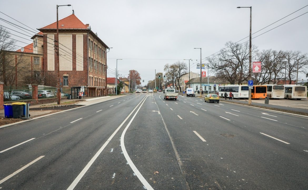 The development of the junction of Külsővásártér and Szoboszlói Road is progressing at a good pace