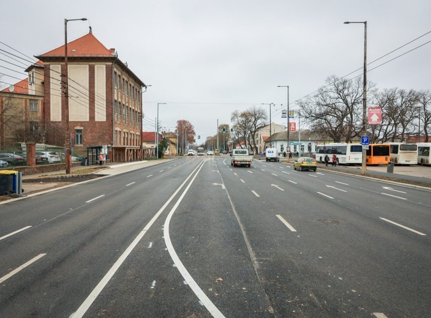 The development of the junction of Külsővásártér and Szoboszlói Road is progressing at a good pace