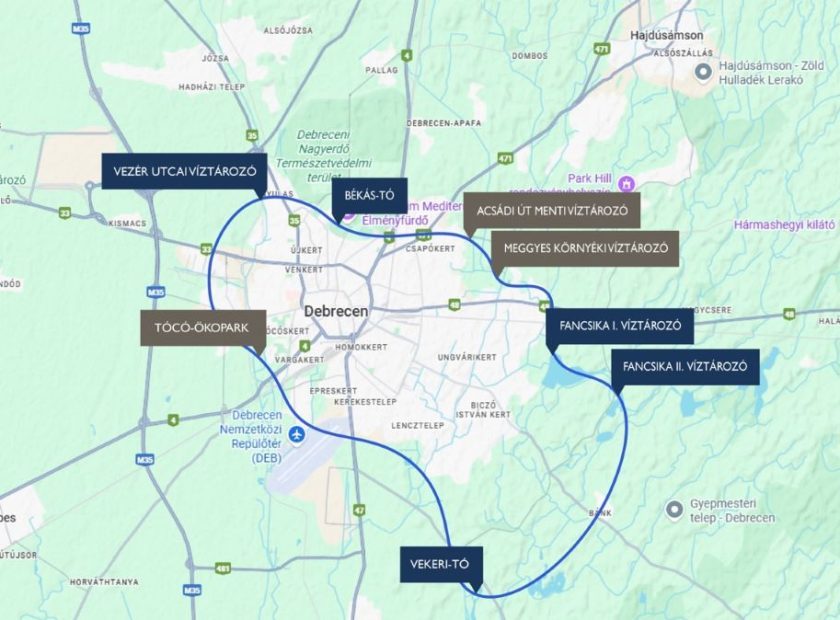 Water Ring Around Debrecen